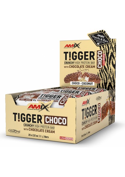 Tigger Zero Choco Protein Bar Box 20 x 60 G