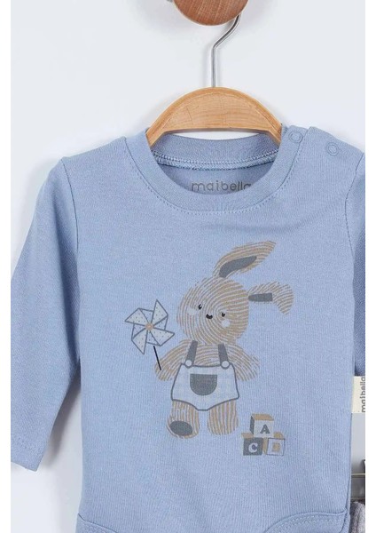 Tavşan Desenli Erkek Bebek Hastane Çıkışı Bebek Kıyafetleri Yenidoğan Hastane Çıkış Seti 4 Müslin fiyatları