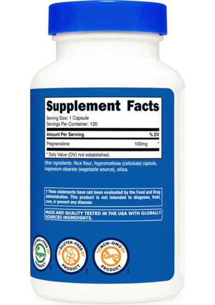 Pregnenolone 100mg, 120 Capsul.tr Tek Yetkili Satıcısı Ozelsporcugıdaları'dır