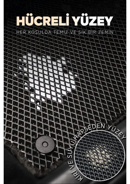 Kia Sportage 2010-2016 V1 Premium Eva Oto Bagaj Paspası & Bagaj Havuzu - Krem modelleri