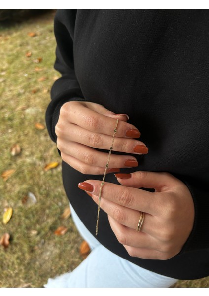 Pullu Ince Gurmet Zincir Bileklik modelleri