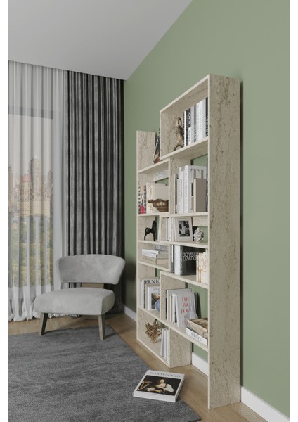 Aden Flat Kitaplık ,dekoratif Kitaplık