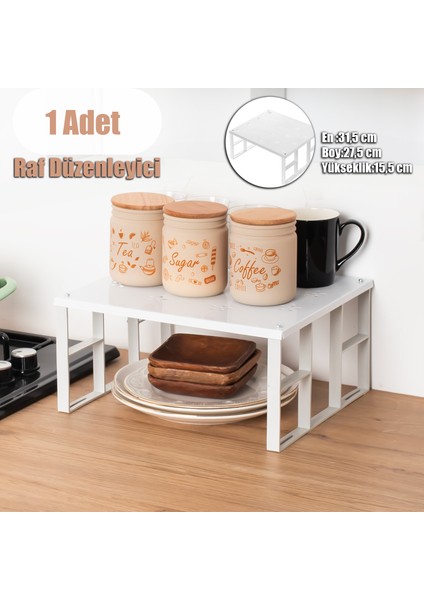 Org-01 Dolap Içi Çok Amaçlı 15,5X27,5X31,5 cm Raf Düzenleyici