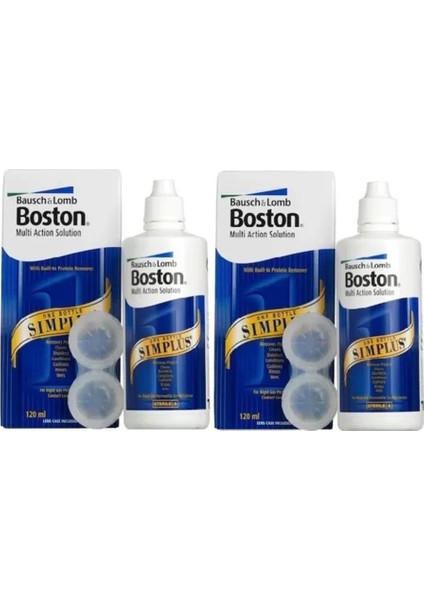 Boston Multi Action Simplus Lens-Solüsyonu 120 ml x 2 Adet