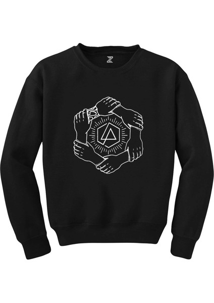 Linkin Park Popular Symbol Siyah Sweatshirt