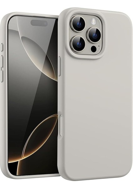 Apple iPhone 16 Pro ile Uyumlu Telefon Kılıfı Kadife Iç Yüzey Soft Tasarım Lansman Kılıf