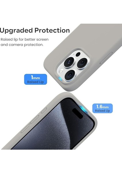 Apple iPhone 16 Pro ile Uyumlu Telefon Kılıfı Kadife Iç Yüzey Soft Tasarım Lansman Kılıf