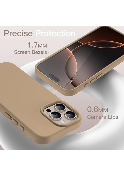 Apple iPhone 16 Pro ile Uyumlu Telefon Kılıfı Kadife Iç Yüzey Soft Tasarım Lansman Kılıf