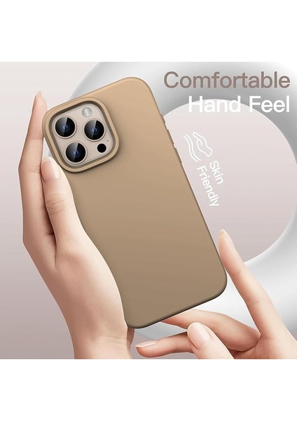 Apple iPhone 16 Pro ile Uyumlu Telefon Kılıfı Kadife Iç Yüzey Soft Tasarım Lansman Kılıf