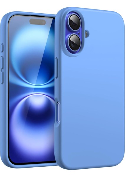 Apple iPhone 16 Plus ile Uyumlu Telefon Kılıfı Kadife Iç Yüzey Soft Tasarım Lansman Kılıf