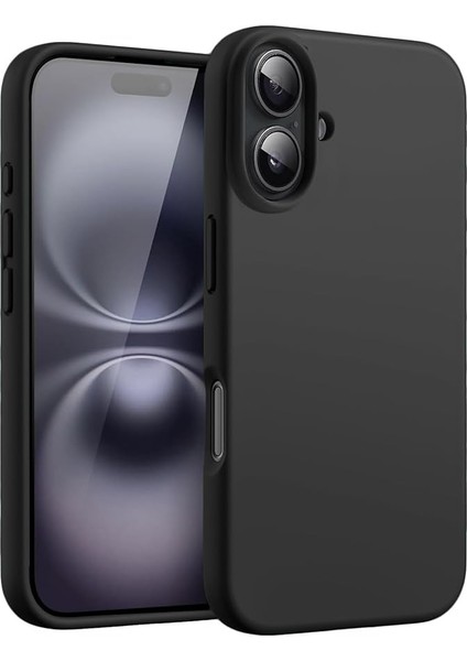 Apple iPhone 16 Plus ile Uyumlu Telefon Kılıfı Kadife Iç Yüzey Soft Tasarım Lansman Kılıf