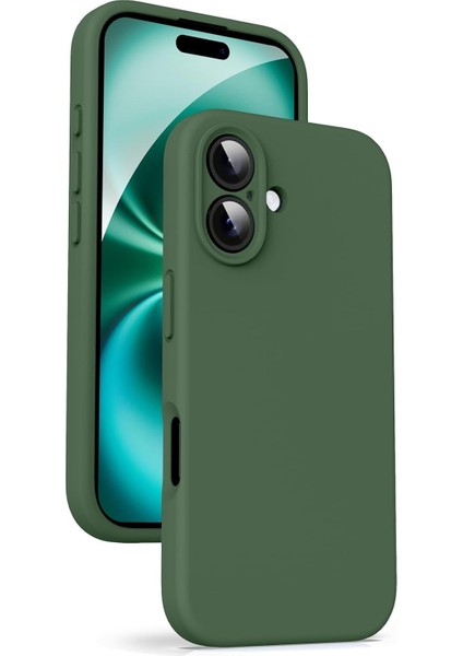 Apple iPhone 16 Plus ile Uyumlu Telefon Kılıfı Kadife Iç Yüzey Soft Tasarım Lansman Kılıf