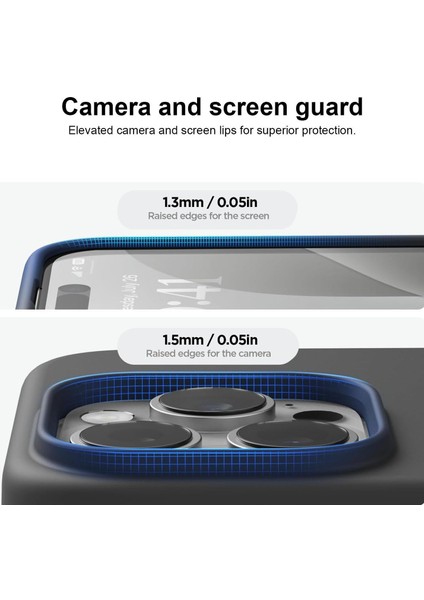 Apple iPhone 16 Pro ile Uyumlu Telefon Kılıfı Kadife Iç Yüzey Soft Tasarım Lansman Kılıf