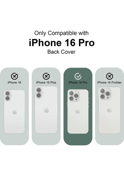 Apple iPhone 16 Pro ile Uyumlu Telefon Kılıfı Kadife Iç Yüzey Soft Tasarım Lansman Kılıf