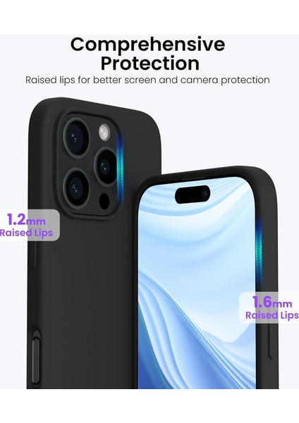 Apple iPhone 16 Pro ile Uyumlu Telefon Kılıfı Kadife Iç Yüzey Soft Tasarım Lansman Kılıf