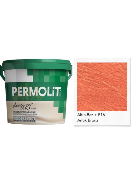 Sedefli Dekoratif Duvar Boyası - AP16 Bronz - 2.5 Lt