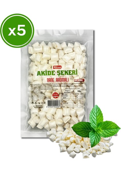 Nane Aromalı Akide Şekeri 200 gr (5 Adet)