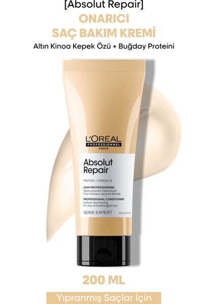 Serie Expert Absolut Repair Yıpranmış Saçlar İçin Onarıcı Saç Bakım Kremi 200 ml