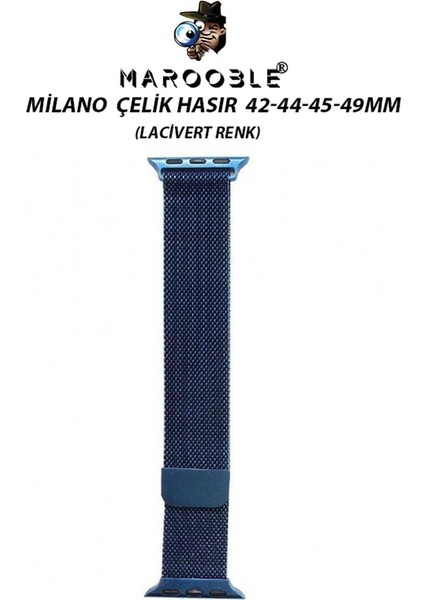 Milano Çelik Örgü Kordon Apple Watch Uyumlu (42-44-45-49MM) Akıllı Saat Kordonu