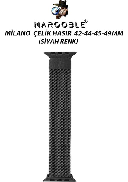 Milano Çelik Örgü Kordon Apple Watch Uyumlu (42-44-45-49MM) Akıllı Saat Kordonu