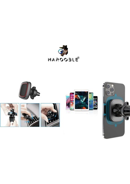 CF502 Araç Içi Telefon Tutucu 360 Derece Başlık Izgaraya Takılan Araç Içi Tutucu