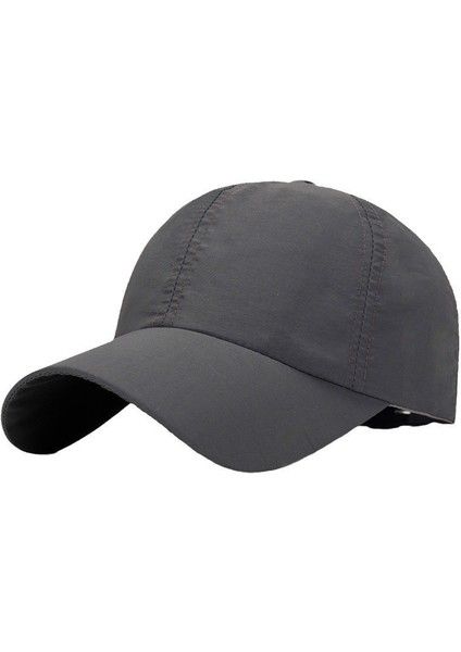 Ilkbahar ve Yaz Beyzbol Şapkası Kore Versiyonu Basit Çabuk Kuruyan Başlık Işık Panosu Erkek ve Kadın Açık Hava Sporları Sivri Uçlu Kap Nefes Alabilen Polyester Güneşlik (Yurt Dışından)