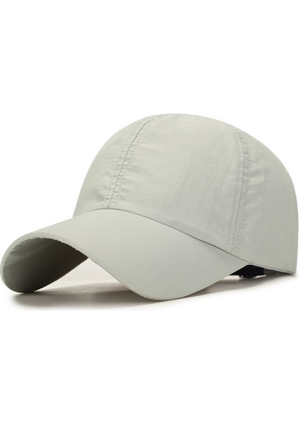Ilkbahar ve Yaz Beyzbol Şapkası Kore Versiyonu Basit Çabuk Kuruyan Başlık Işık Panosu Erkek ve Kadın Açık Hava Sporları Sivri Uçlu Kap Nefes Alabilen Polyester Güneşlik (Yurt Dışından)