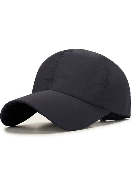 Ilkbahar ve Yaz Beyzbol Şapkası Kore Versiyonu Basit Çabuk Kuruyan Başlık Işık Panosu Erkek ve Kadın Açık Hava Sporları Sivri Uçlu Kap Nefes Alabilen Polyester Güneşlik (Yurt Dışından)