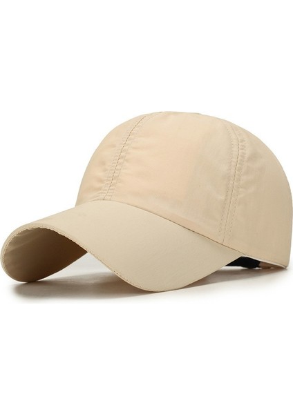 Ilkbahar ve Yaz Beyzbol Şapkası Kore Versiyonu Basit Çabuk Kuruyan Başlık Işık Panosu Erkek ve Kadın Açık Hava Sporları Sivri Uçlu Kap Nefes Alabilen Polyester Güneşlik (Yurt Dışından)