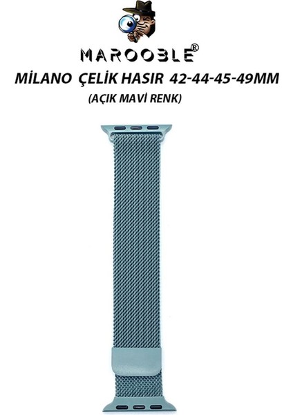 Milano Çelik Örgü Kordon Apple Watch Uyumlu (42-44-45-49MM) Akıllı Saat Kordonu
