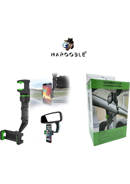 B06 Araç Içi Telefon Tutucu Motor ve Arabalar Için Vantuzlu Telefon Sabitleyici