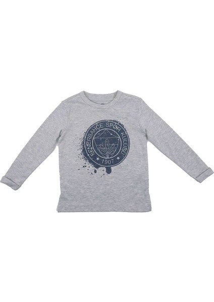 Lisanslı Yaldızlı Fb Logo Gri Çocuk Sweat fiyatları