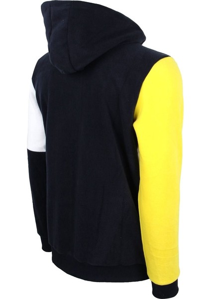 Lisanslı Polar Sarı Lacivert Kapüşonlu Sweat fırsatları