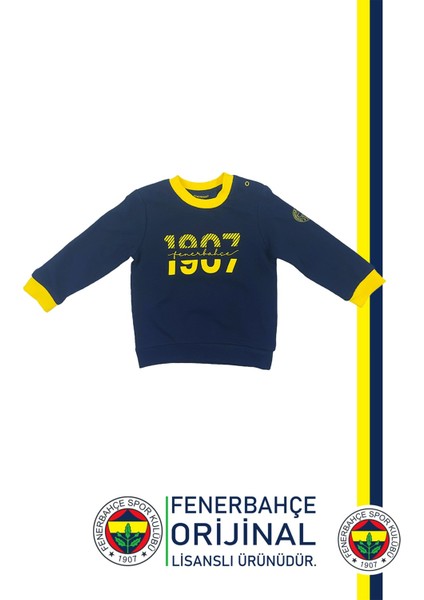 Lisanslı Uzun Kol Lacivert Bebek 1907 Sweat