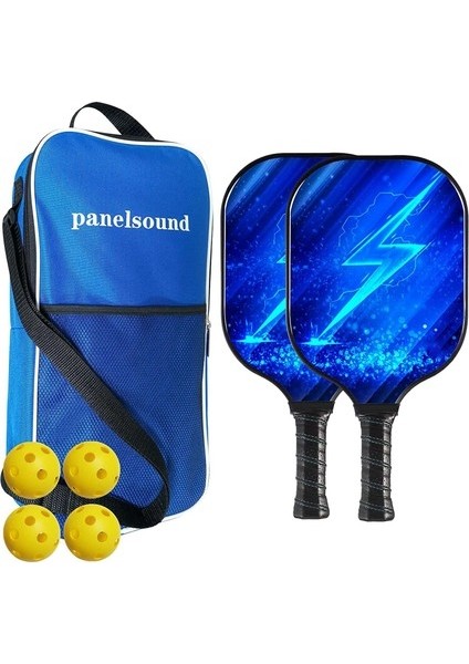 2'li Paket Pickleball Paddle Pickleball Raketler,thin&quick Pickleball Raket Seti, Taşıma Çantalı,4 Top (Yurt Dışından)