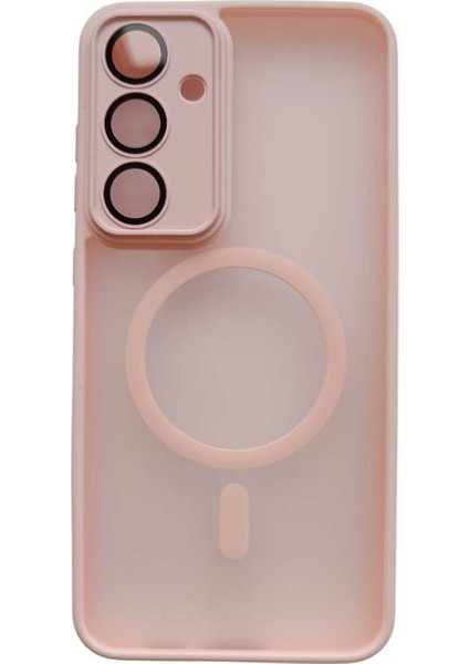Samsung Galaxy S24 Fe Kılıf Kamera Lens Korumalı Renkli Mat Silikon Rlx Pembe