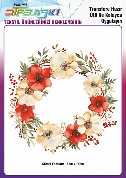 Ütü ile Yapışan Supla Tekstil Transfer Dtf Baskı