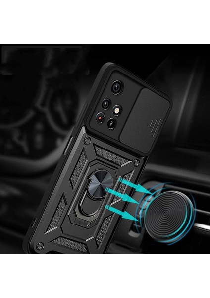 Xiaomi Redmi Note 13 Pro 5g Kılıf Yüzüklü Standli Sürgülü Kamera Korumalı Tank Sert Silikon Kapak modelleri