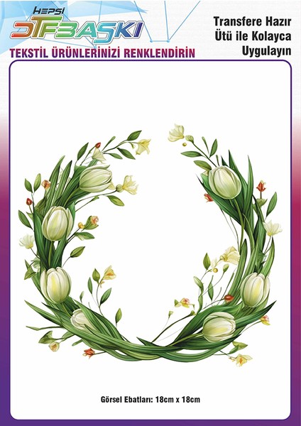 Ütü ile Yapışan Supla Tekstil Transfer Dtf Baskı