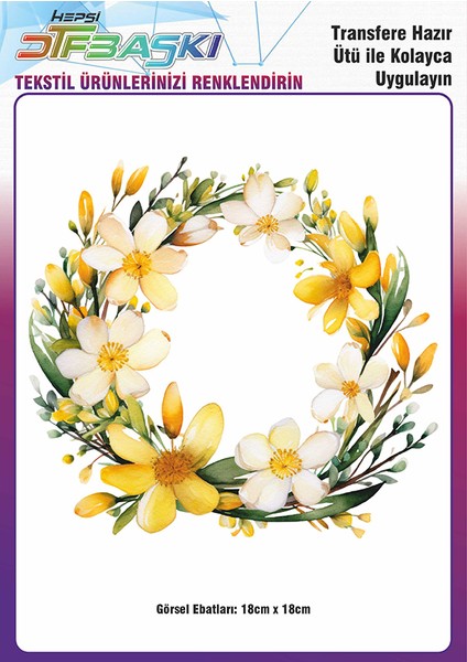 Ütü ile Yapışan Supla Tekstil Transfer Dtf Baskı