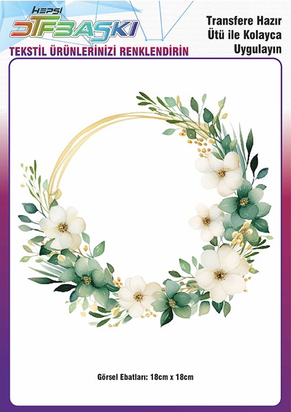 Ütü ile Yapışan Supla Tekstil Transfer Dtf Baskı