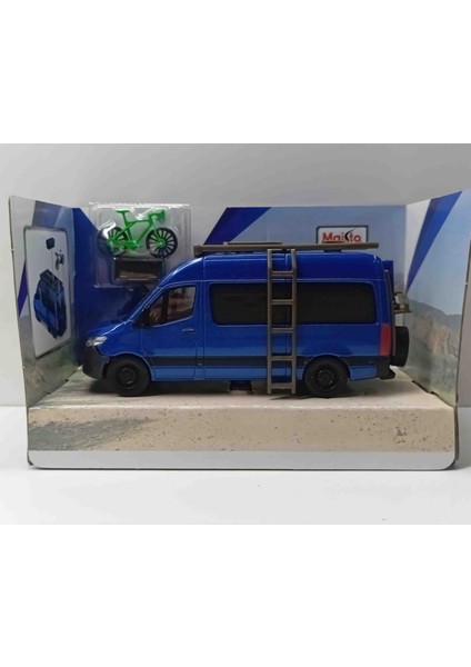 Dianomi Maisto 1:50 Ölçek Mercedes-Benz Sprinter Minibüs Bisiklet Aksesuarlı (12 cm Metal Model) modelleri