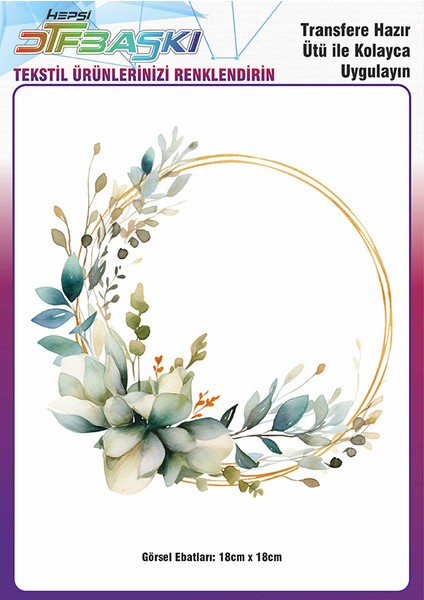 Ütü ile Yapışan Supla Tekstil Transfer Dtf Baskı