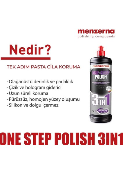 One Step Polish 3in1 Hepsi Bir Arada Pasta Cila 250ml