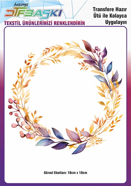 Ütü ile Yapışan Supla Tekstil Transfer Dtf Baskı