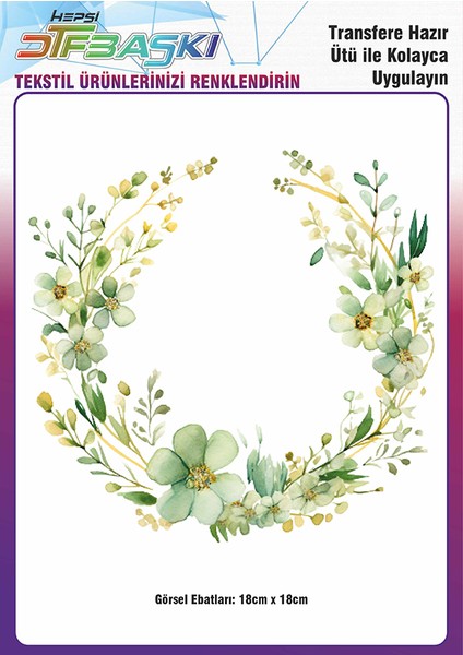 Ütü ile Yapışan Supla Tekstil Transfer Dtf Baskı