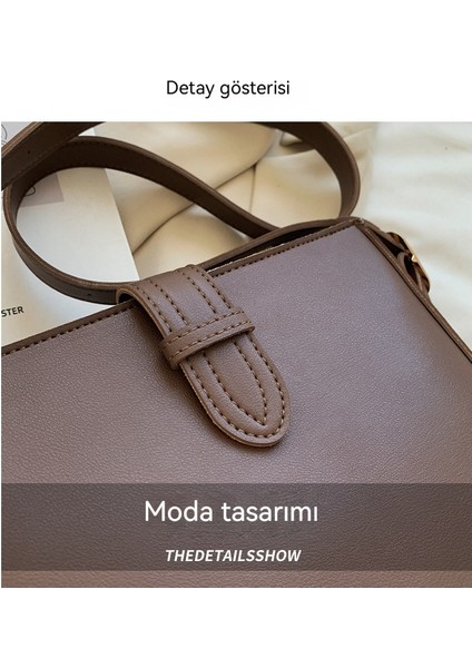 Kadın Vintage Kova Çanta (Yurt Dışından)