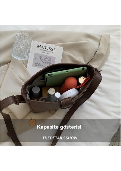 Kadın Vintage Kova Çanta (Yurt Dışından)