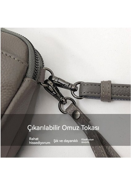 Deri Çapraz Çok Yönlü Banliyö Çanta (Yurt Dışından)