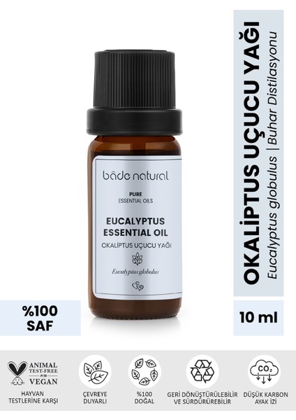 Bade Natural Okaliptus Uçucu Yağı %100 Saf 10 ml